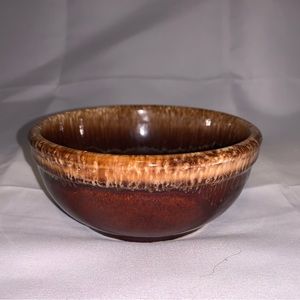Vintage pottery 70s chic decor 1970s Kathy Kale pottery brown drip bowl